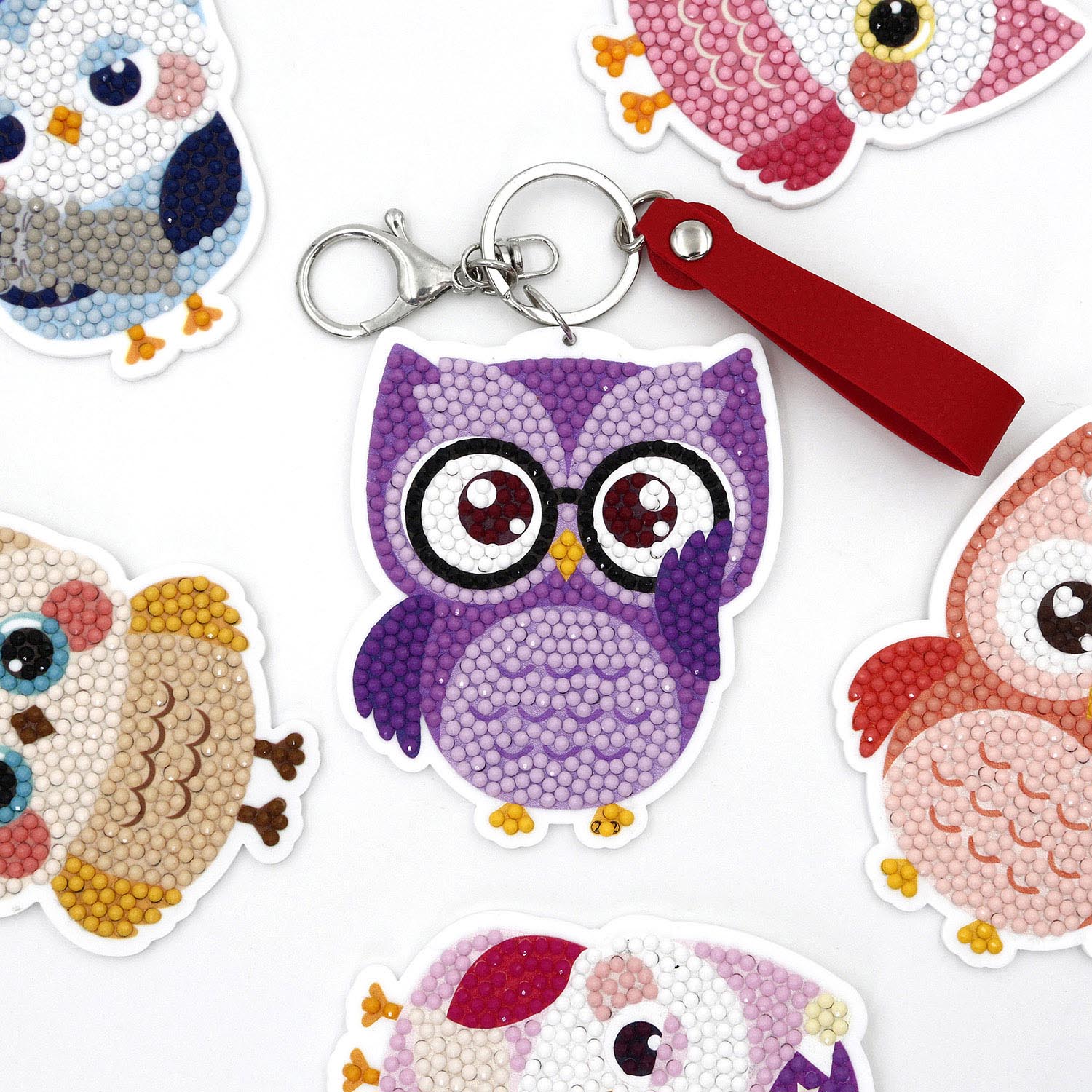 Diamond Art Owl key chain kit – DIY kit. Make your own key chain – Splurg'd  Studio
