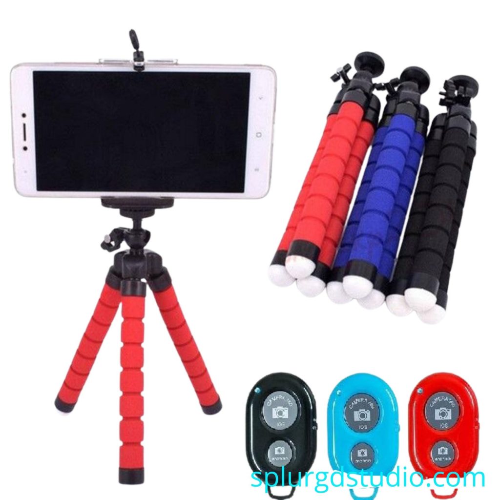 Phone holder. Camera holder Tripod with Bluetooth Remote Shutter ...