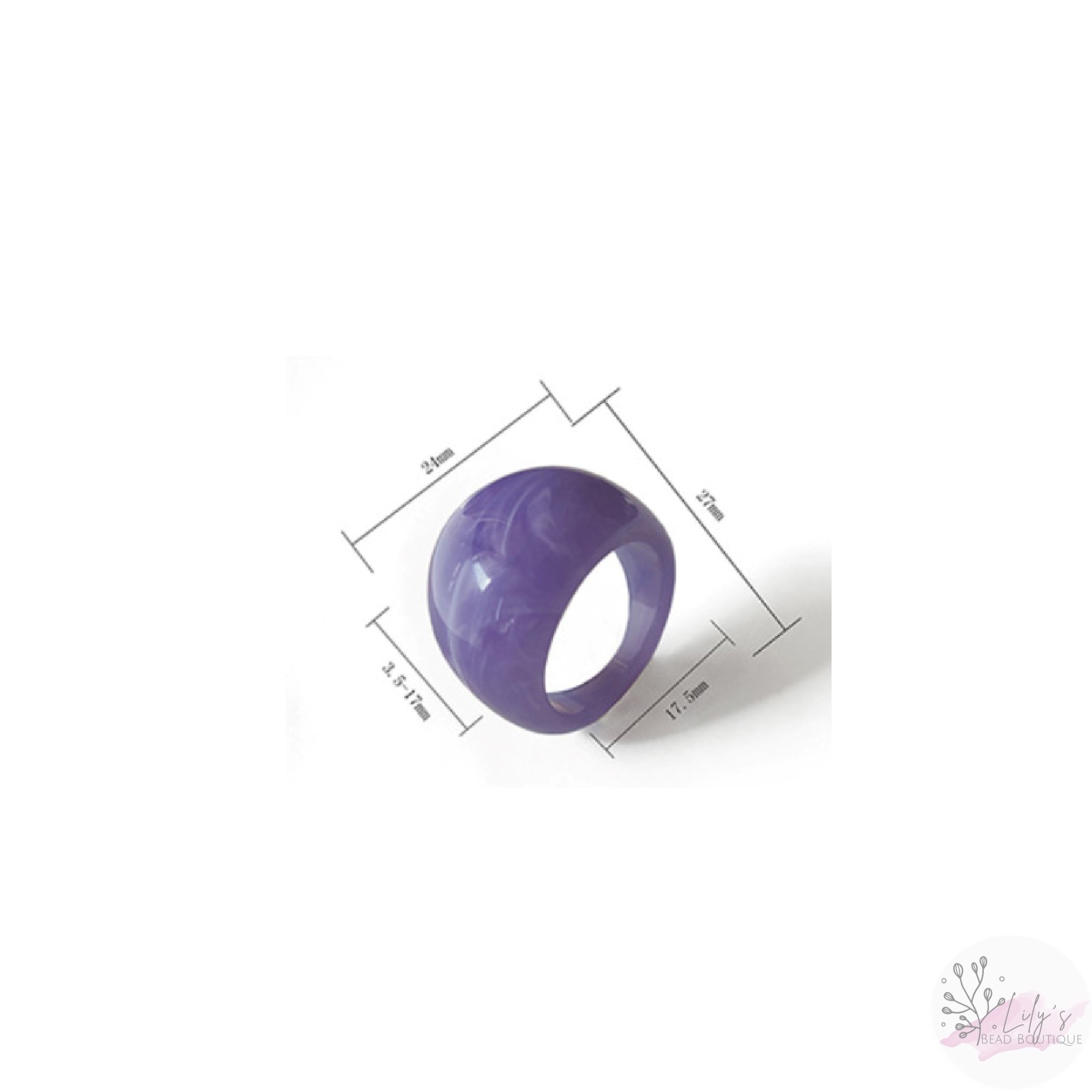 Resin rings. Handmade chunky dome shaped finger ring marble look