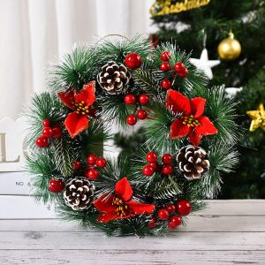 Winter holiday wreath