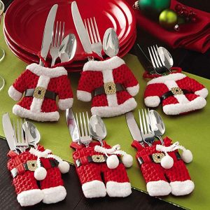 Holiday cutlery sleeves 4 pack